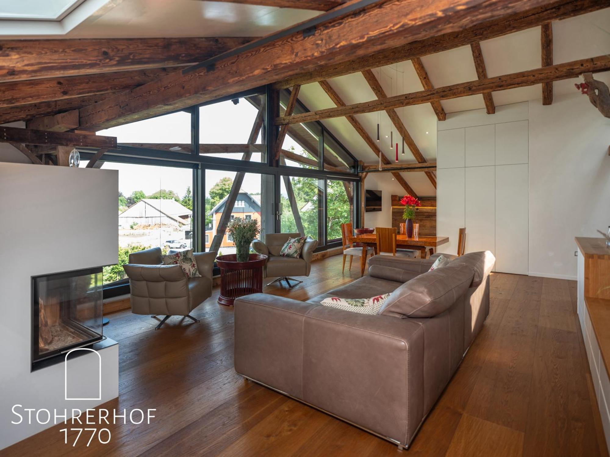 5 Sterne Penthouse-Loft Gut Stohrerhof Bis 4 Personen Dießen am Ammersee Eksteriør billede